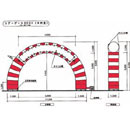 エアアーチ8m（半円）
